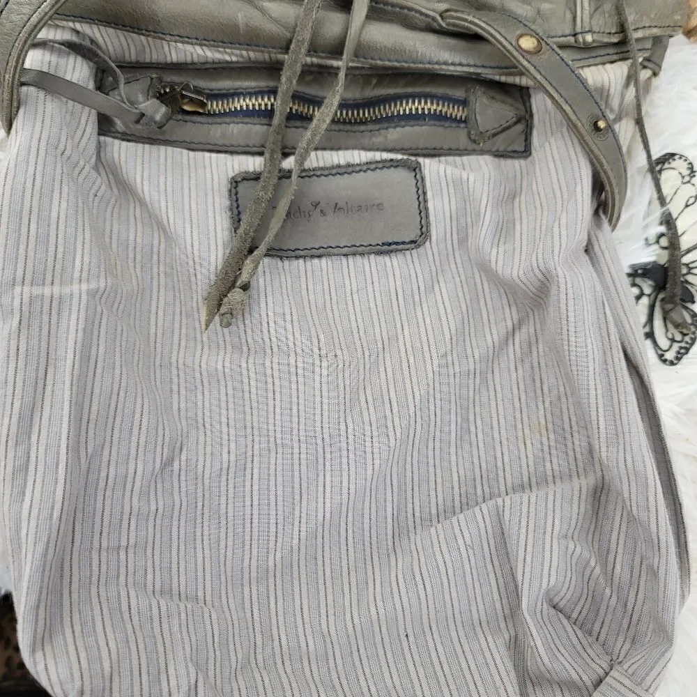 Zadig and Voltaire slouchy leather cargo bag